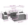 8-piece garden sofa set and black synthetic rattan cushions by vidaXL, Garden sets - Ref: Foro24-3269296, Price: 652,83 €, Di...