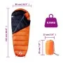 Adult Camping Mummy Sleeping Bag 3 Seasons by vidaXL, Sleeping bag - Ref: Foro24-94468, Price: 32,28 €, Discount: %