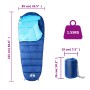 Camping-Mumienschlafsack für Erwachsene, 3 Jahreszeiten von vidaXL, Schlafsack - Ref: Foro24-94475, Preis: 38,32 €, Rabatt: %