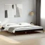Engineered wood and black metal bed frame 200x200cm by vidaXL, Beds and slatted bases - Ref: Foro24-844996, Price: 98,82 €, D...