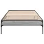 Sonoma-graues Metall-Holzwerkstoff-Bettgestell, 100 x 200 cm von vidaXL, Betten und Lattenroste - Ref: Foro24-845029, Preis: ...