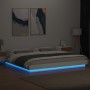 Weißer Bettrahmen aus Holzwerkstoff mit LED, 180 x 200 cm von vidaXL, Betten und Lattenroste - Ref: Foro24-3281077, Preis: 20...