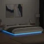 White engineered wood bed frame with LED 180x200 cm by vidaXL, Beds and slatted bases - Ref: Foro24-3281077, Price: 198,03 €,...