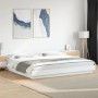 Weißer Bettrahmen aus Holzwerkstoff mit LED, 180 x 200 cm von vidaXL, Betten und Lattenroste - Ref: Foro24-3281077, Preis: 20...