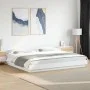 White engineered wood bed frame with LED 180x200 cm by vidaXL, Beds and slatted bases - Ref: Foro24-3281077, Price: 198,03 €,...