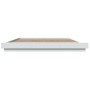 White engineered wood bed frame with LED 180x200 cm by vidaXL, Beds and slatted bases - Ref: Foro24-3281077, Price: 200,45 €,...