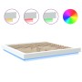 White engineered wood bed frame with LED 180x200 cm by vidaXL, Beds and slatted bases - Ref: Foro24-3281077, Price: 200,45 €,...