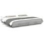 Bed frame with LED lights concrete gray wood 180x200 cm by vidaXL, Beds and slatted bases - Ref: Foro24-3281080, Price: 202,1...