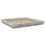 Bed frame with LED lights concrete gray wood 180x200 cm by vidaXL, Beds and slatted bases - Ref: Foro24-3281080, Price: 199,6...