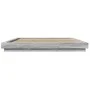 Sonoma gray wood bed frame with LED lights 180x200 cm by vidaXL, Beds and slatted bases - Ref: Foro24-3281082, Price: 197,10 ...