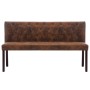 Kunstleder-Sofa in Braun, 148,5 cm von vidaXL, Bänke für Hallen und Lager - Ref: Foro24-288571, Preis: 270,07 €, Rabatt: %