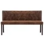 Kunstleder-Sofa in Braun, 148,5 cm von vidaXL, Bänke für Hallen und Lager - Ref: Foro24-288571, Preis: 272,01 €, Rabatt: %
