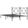Bettgestell mit schwarzem Metallkopfteil 120x200 cm von vidaXL, Betten und Lattenroste - Ref: Foro24-376500, Preis: 90,48 €, ...