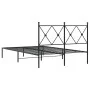 Bettgestell mit schwarzem Metallkopfteil 120x200 cm von vidaXL, Betten und Lattenroste - Ref: Foro24-376500, Preis: 89,32 €, ...