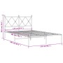 Bettgestell mit schwarzem Metallkopfteil 120x200 cm von vidaXL, Betten und Lattenroste - Ref: Foro24-376500, Preis: 90,48 €, ...