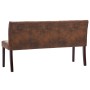 Kunstleder-Sofa in Braun, 148,5 cm von vidaXL, Bänke für Hallen und Lager - Ref: Foro24-288571, Preis: 270,07 €, Rabatt: %