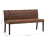 Kunstleder-Sofa in Braun, 148,5 cm von vidaXL, Bänke für Hallen und Lager - Ref: Foro24-288571, Preis: 270,07 €, Rabatt: %