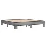 Sonoma-graues Metall-Holzwerkstoff-Bettgestell, 160 x 200 cm von vidaXL, Betten und Lattenroste - Ref: Foro24-3280230, Preis:...