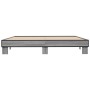 Estructura cama madera ingeniería metal gris Sonoma 160x200 cm de vidaXL, Camas y somieres - Ref: Foro24-3280230, Precio: 128...