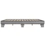 Sonoma-graues Metall-Holzwerkstoff-Bettgestell, 160 x 200 cm von vidaXL, Betten und Lattenroste - Ref: Foro24-3280230, Preis:...
