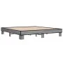 Sonoma-graues Metall-Holzwerkstoff-Bettgestell, 160 x 200 cm von vidaXL, Betten und Lattenroste - Ref: Foro24-3280230, Preis:...