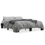 Engineered wood and black metal bed frame 150x200cm by vidaXL, Beds and slatted bases - Ref: Foro24-3280232, Price: 126,32 €,...