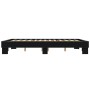Estructura de cama madera de ingeniería y metal negro 150x200cm de vidaXL, Camas y somieres - Ref: Foro24-3280232, Precio: 12...