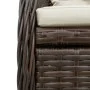 Set comedor de jardín 7 pzas con cojines ratán sintético marrón de vidaXL, Conjuntos de jardín - Ref: Foro24-3262781, Precio:...