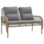 Gartensofa-Set mit Kissen, 4-teilig, beiges synthetisches Rattan von vidaXL, Gartensets - Ref: Foro24-368731, Preis: 252,61 €...