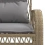 Garden sofa set with cushions 4 pieces beige synthetic rattan by vidaXL, Garden sets - Ref: Foro24-368731, Price: 356,35 €, D...