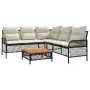 2-piece garden sofa set and black synthetic rattan cushions by vidaXL, Garden sets - Ref: Foro24-368733, Price: 380,68 €, Dis...