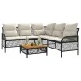 2-piece garden sofa set and black synthetic rattan cushions by vidaXL, Garden sets - Ref: Foro24-368733, Price: 380,68 €, Dis...