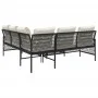 2-piece garden sofa set and black synthetic rattan cushions by vidaXL, Garden sets - Ref: Foro24-368733, Price: 380,68 €, Dis...