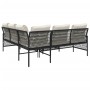 2-teilige Gartensofagarnitur und schwarze synthetische Rattankissen von vidaXL, Gartensets - Ref: Foro24-368733, Preis: 315,7...
