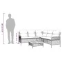 2-piece garden sofa set and black synthetic rattan cushions by vidaXL, Garden sets - Ref: Foro24-368733, Price: 380,68 €, Dis...