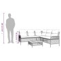 2-teilige Gartensofagarnitur und schwarze synthetische Rattankissen von vidaXL, Gartensets - Ref: Foro24-368733, Preis: 315,7...