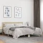 Estructura cama madera ingeniería metal roble Sonoma 150x200 cm de vidaXL, Camas y somieres - Ref: Foro24-3280188, Precio: 14...