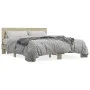 Sonoma oak metal engineered wood bed frame 160x200 cm by vidaXL, Beds and slatted bases - Ref: Foro24-3280183, Price: 146,95 ...