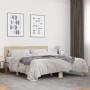 Sonoma oak metal engineered wood bed frame 160x200 cm by vidaXL, Beds and slatted bases - Ref: Foro24-3280183, Price: 148,76 ...