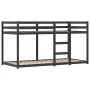 Bunk bed with curtains solid blue pine wood 90x200 cm by vidaXL, Beds and slatted bases - Ref: Foro24-3283935, Price: 290,09 ...