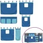 Bunk bed with curtains solid blue pine wood 90x200 cm by vidaXL, Beds and slatted bases - Ref: Foro24-3283935, Price: 290,09 ...