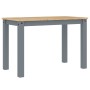 Mesa de comedor Panama madera maciza de pino gris 117x60x75 cm