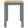 Mesa de comedor Panama madera maciza de pino gris 117x60x75 cm de vidaXL, Mesas de cocina y de comedor - Ref: Foro24-4005703,...