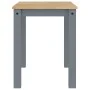 Mesa de comedor Panama madera maciza de pino gris 117x60x75 cm de vidaXL, Mesas de cocina y de comedor - Ref: Foro24-4005703,...