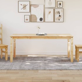 Mesa de comedor Corona madera maciza de pino 180x90x75 cm