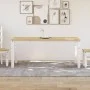 Mesa de comedor Corona madera maciza pino blanco 180x90x75 cm de vidaXL, Mesas de cocina y de comedor - Ref: Foro24-4005722, ...