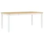 Mesa de comedor Corona madera maciza pino blanco 180x90x75 cm de vidaXL, Mesas de cocina y de comedor - Ref: Foro24-4005722, ...