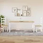 Mesa de comedor Corona madera maciza pino blanco 180x90x75 cm de vidaXL, Mesas de cocina y de comedor - Ref: Foro24-4005722, ...