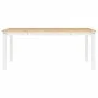Mesa de comedor Corona madera maciza pino blanco 180x90x75 cm de vidaXL, Mesas de cocina y de comedor - Ref: Foro24-4005722, ...