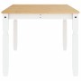 Mesa de comedor Corona madera maciza pino blanco 180x90x75 cm